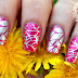 Pink Wednesdays | Abstract Pink & Silver Nail Art Design