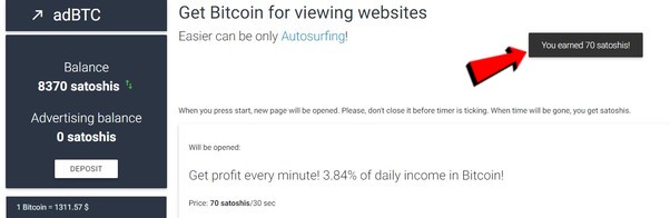 adBTC Paid To Click