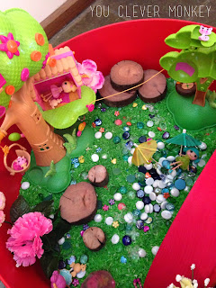 Fairy Garden Play - the perfect small world pretend play invitation for inside play