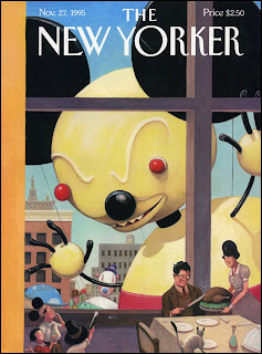 illustration of the thanksgiving day parade by William Joyce for the New Yorker magazine