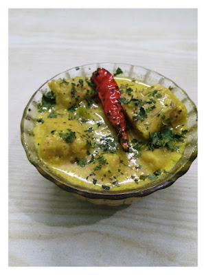 Famous dish of Rajasthan "Besan Gatte Ki Sabzi"