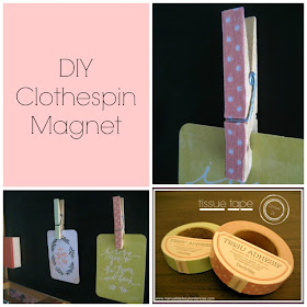 Clothespin magnet tutorial