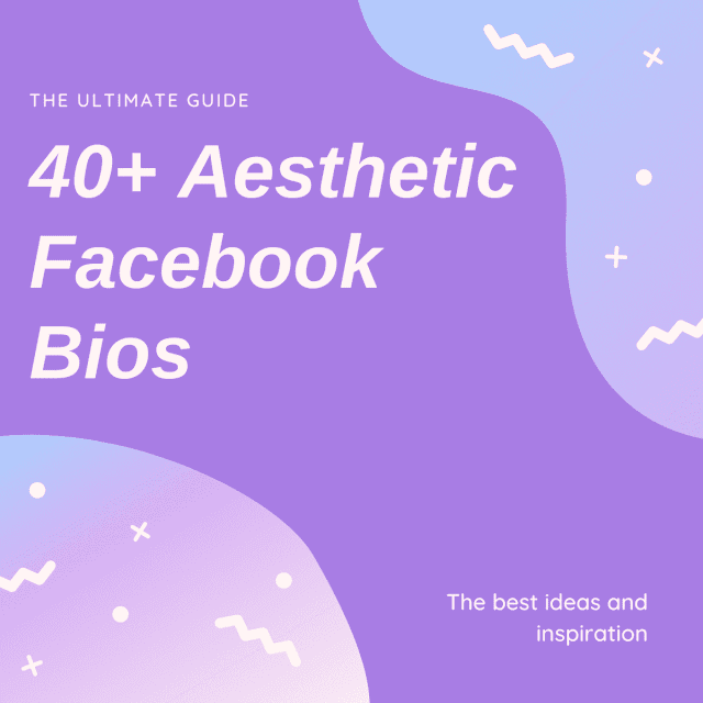40+ aesthetic Facebook Bio 