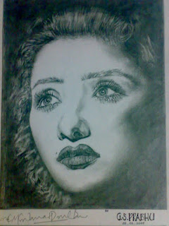 Actor Portraits I drawing Picture Image Pencil sketching artworks manisha koirala female actress drawing bollywood hollywood kollywood face heroine art