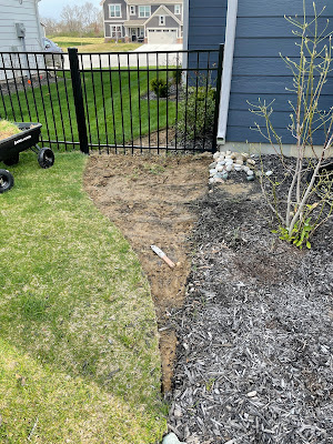 remove sod create new mulch bed