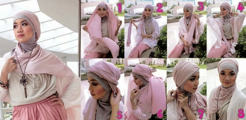 Tutorial Cara Memakai Jilbab Pashmina Polos Dengan Gaya Simpel