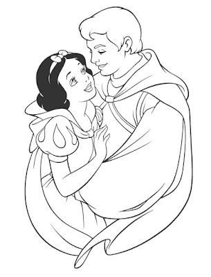 Desenhos da Branca de Neve para Colorir e Imprimir