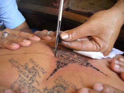 Tattoos are still applied in the same way they have been for thousands 