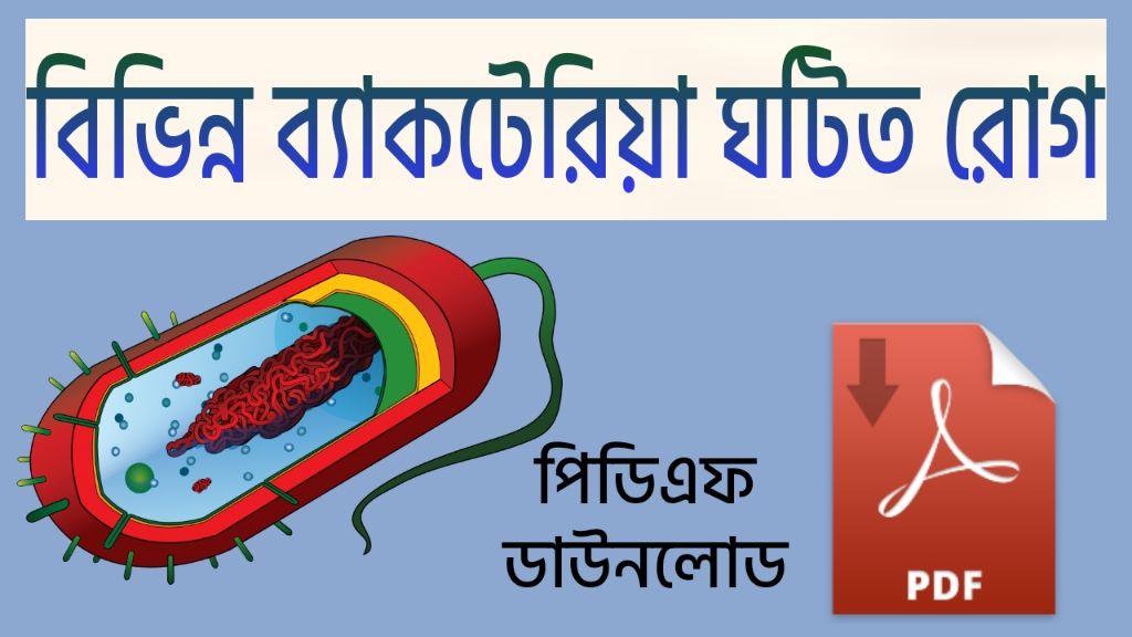 বিভিন্ন ব্যাকটেরিয়া ঘটিত রোগ - Various Bacterial Diseases PDF Download