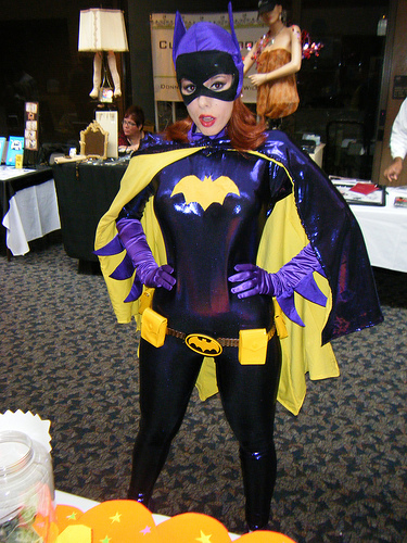 bat girl with cape costume