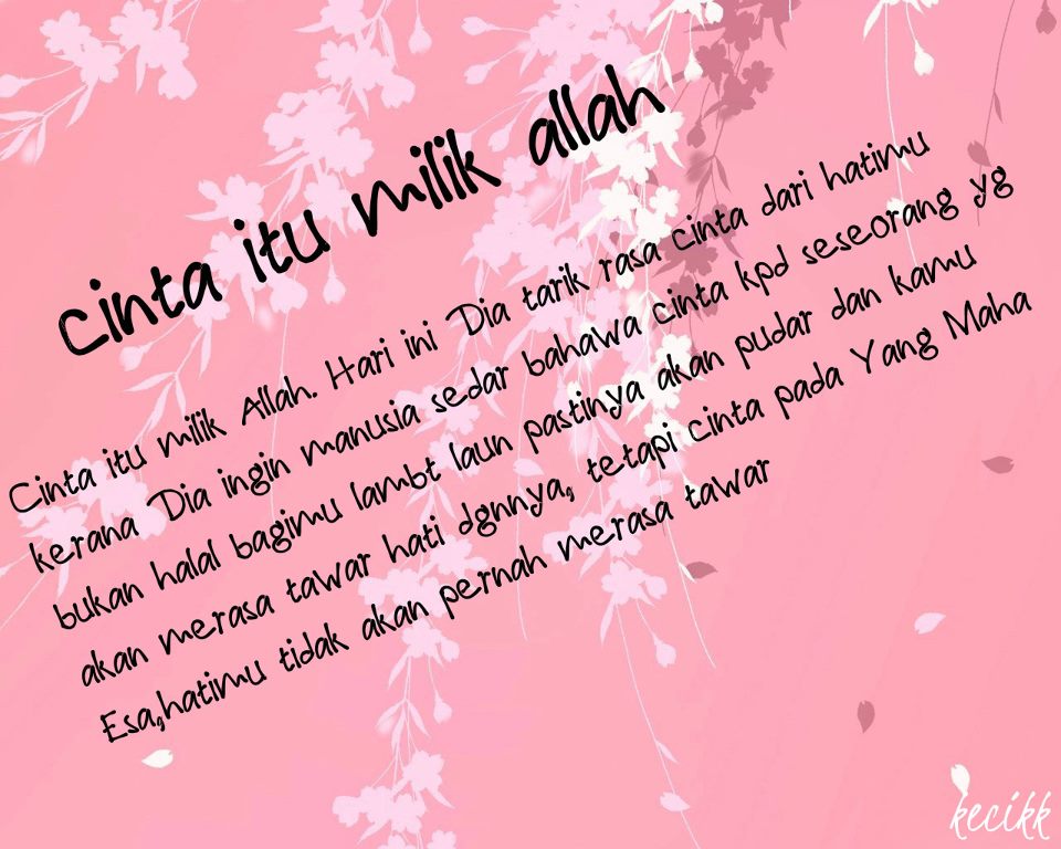 Afif Fatimah Rochilafifa Cinta Menurut Pandangan Islam 