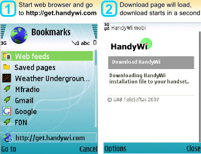 Application Wifi Handywii