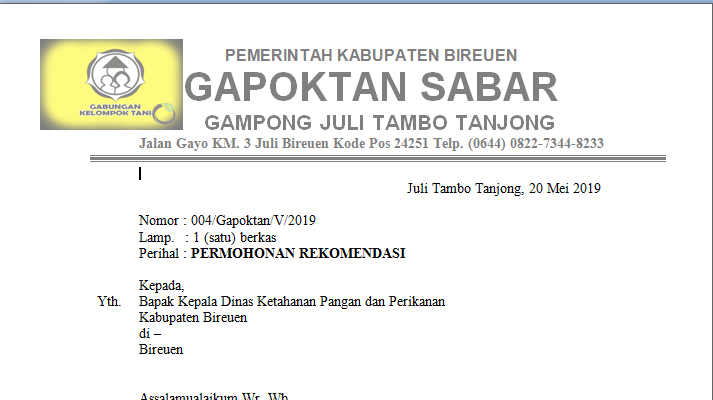 Contoh Surat Permohonan Membina Rumah Yang Terbakar