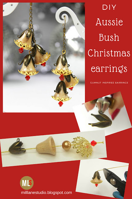 Aussie Bush Christmas earrings project sheet