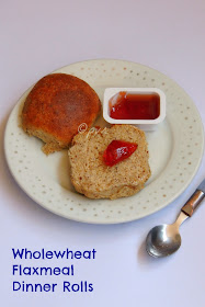 Eggless flaxmeal dinner rolls