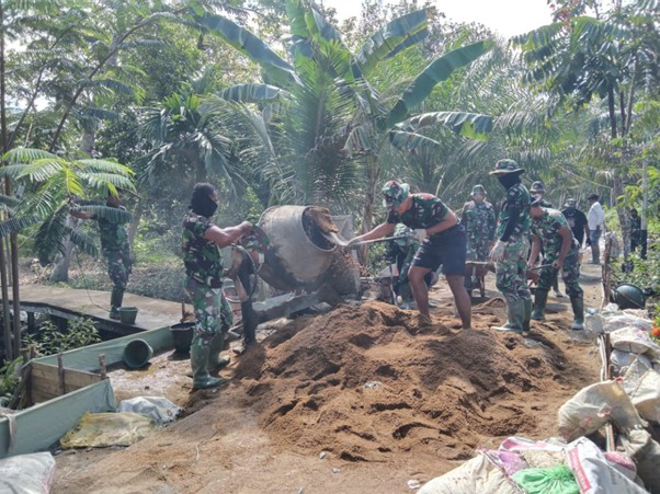 TMMD Ke-111 Kodim 1207/Pontianak Wujudkan RAK Juang Yang Tangguh Demi Kepentingan Pertahanan Negara