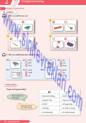 9. Sınıf Almanca A1.1 Ders Kitabı Cevapları Sayfa 28
