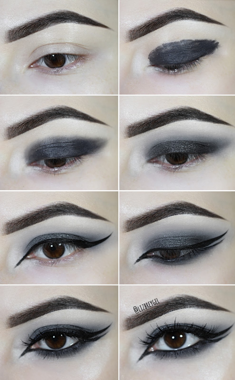 Nocturnal Eyes Step By Step Goth Smoky Eye Double Eyeliner Makeup