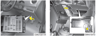 Instrument panel fuse replacement - Hyundai i10