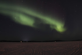 Aurora Borealis on Lake Inari, Finland