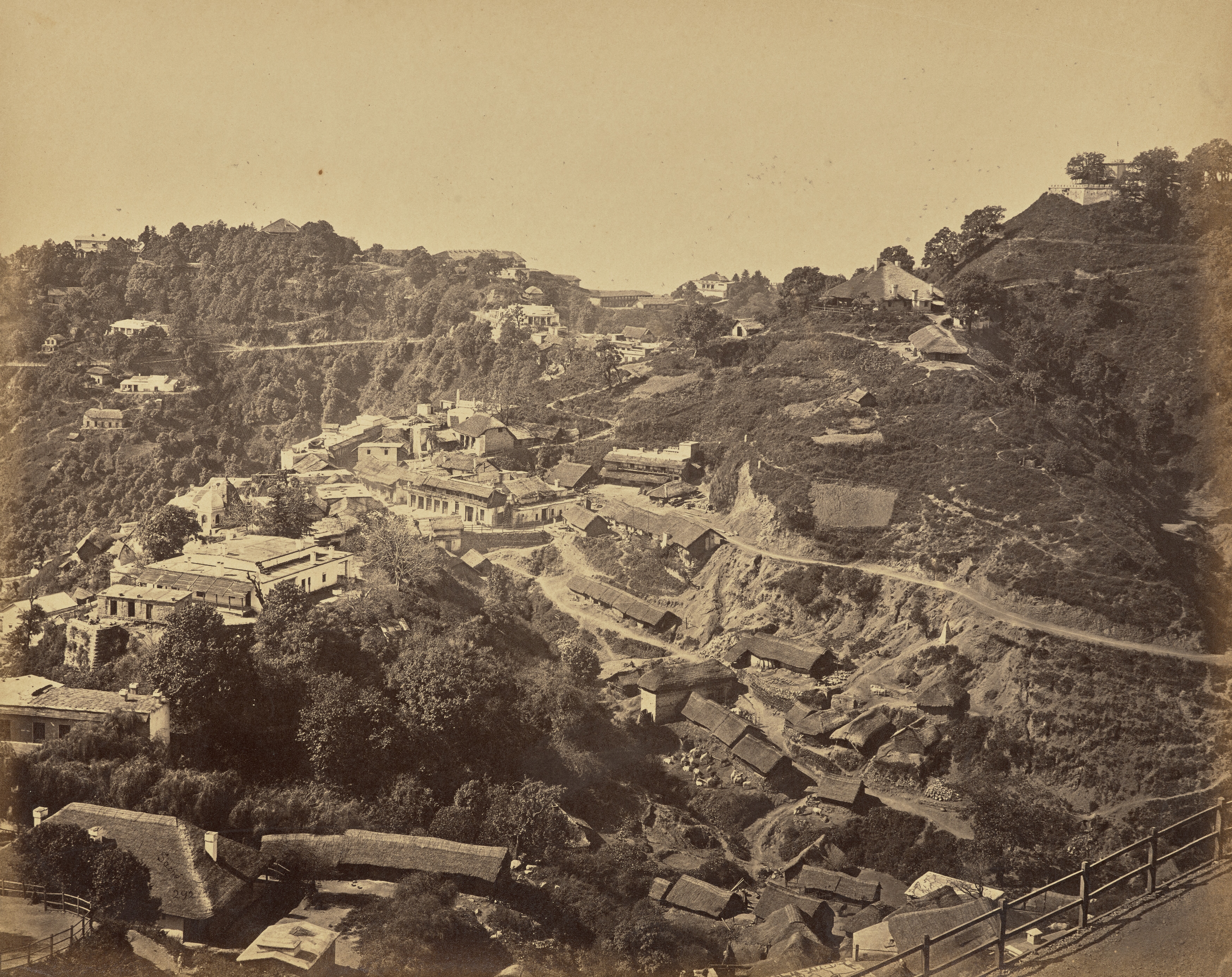 View of Mussoorie Hill Station, Dehradun, Uttarakhand, India | Rare & Old Vintage Photos (1868)
