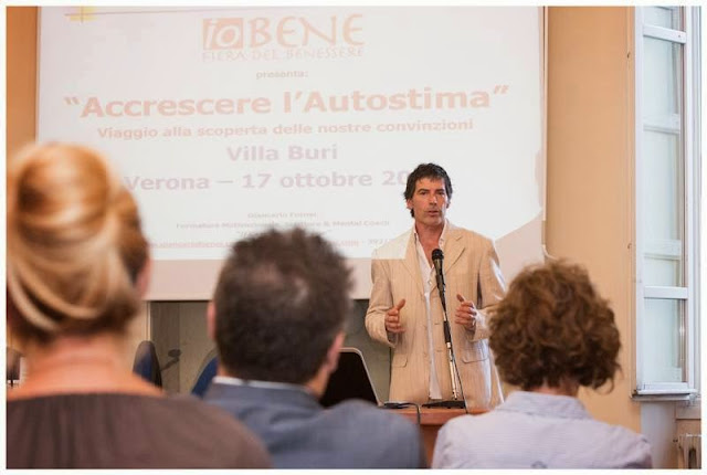 Verona, 2015 - il coach Giancarlo Fornei al seminario sull'autostima che ha tenuto a Villa Buri