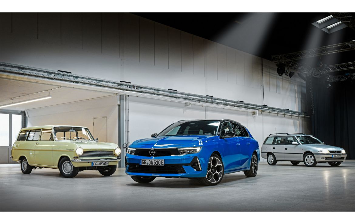 Opel mit Kadett und Astra beim Tag des rollenden Kulturguts