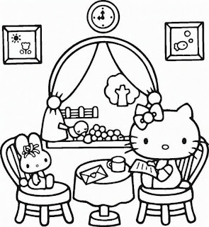 Coloring Hello Kitty