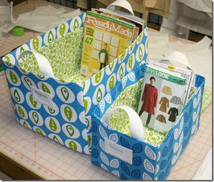 fabric storage bin how to tutorial