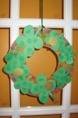 Wreaths are always a festive thing to make and can be as simple to do as it is fun St. Patty's Day Wreath