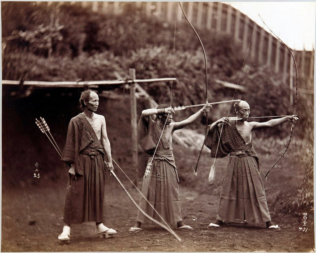 Ultimate Collection Of Rare Historical Photos. A Big Piece Of History (200 Pictures) - Three Archers, Japan (ca. 1870-1880)