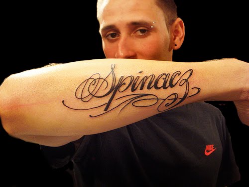 lettering tattoos for men