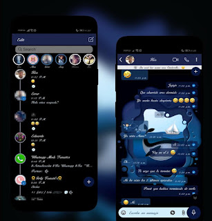 Blue Whales Theme For YOWhatsApp & RA WhatsApp By Ethel