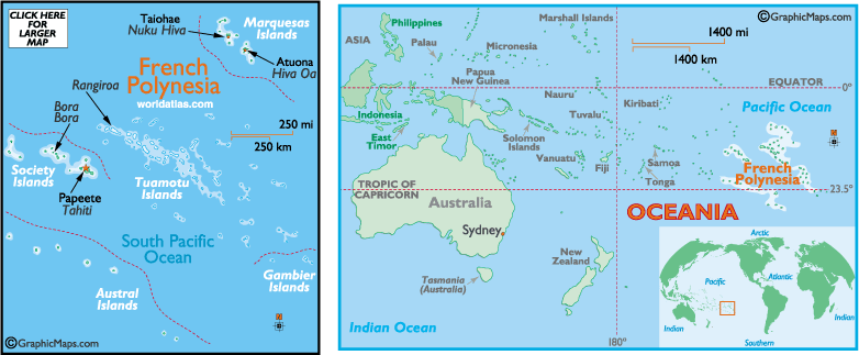 ราชอาณาจ กรไทย フランス領ポリネシア フランス領ポリネシアの地理的な地図 フランス