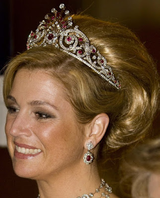 ruby peacock tiara netherlands queen maxima