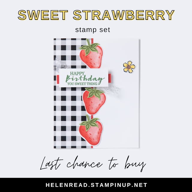 Sweet Strawberry Stampin Up card ideas UK