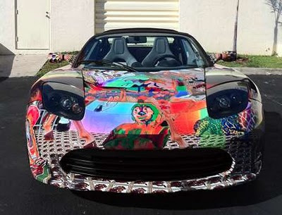 Psychedelic Custom Car