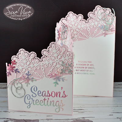  Snowflake Sentiments z-Fold card Video Tutorial