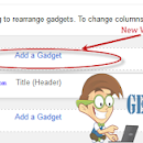 Add a New Element in Blogger Header