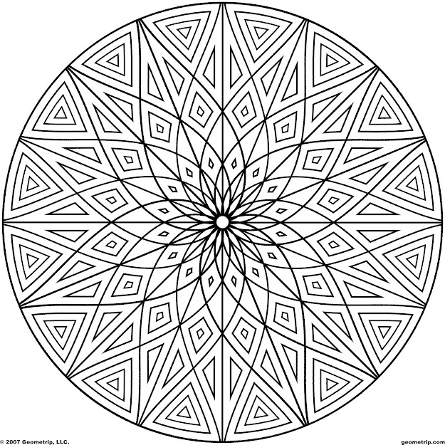 Printable Geometric Patterns  Geometrip  Free Geometric Coloring  Designs  Circles