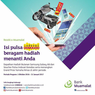 Isi Pulsa Indosat Ooredoo Berhadiah Yamaha Nmax – Bank Muamalat