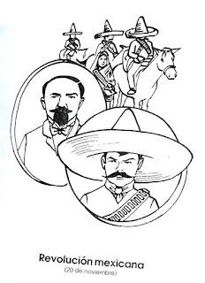 dibujos para colorear de la revolucion mexicana