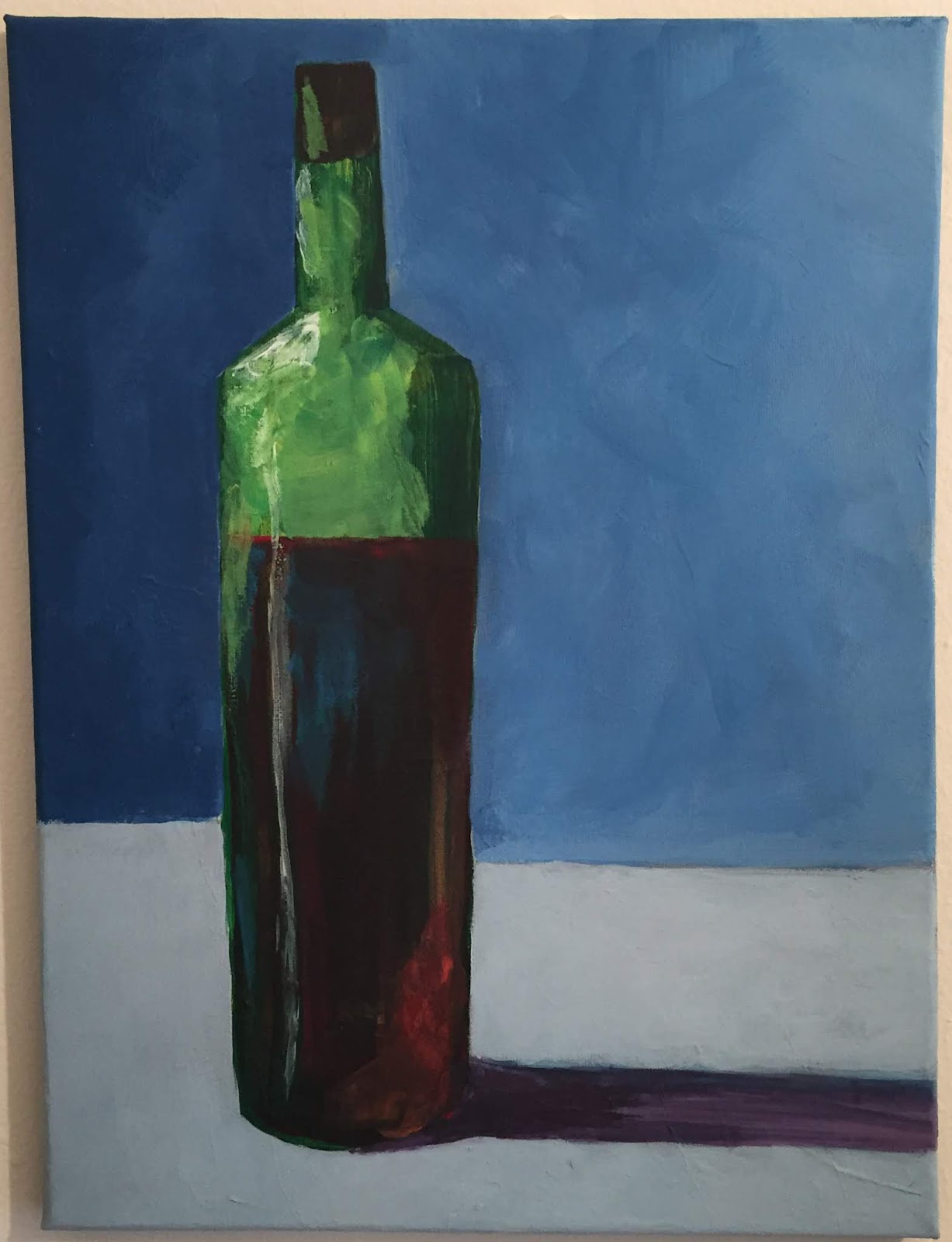 Semi Abstract Wine Bottle EJ Preston