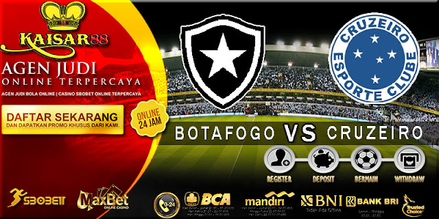 PREDIKSI TEBAK SKOR JITU BOTAFOGO VS CRUZEIRO 6 SEPTEMBER 2018