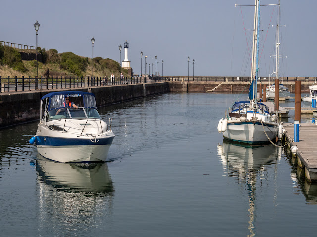 Photo of a cruiser returning from a trip out on the Solway Firth