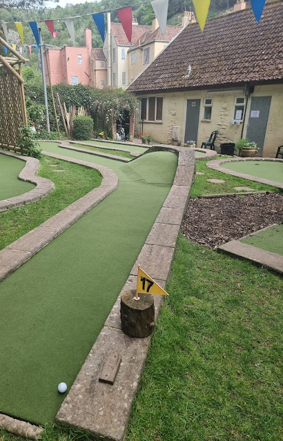 Cheddar Crazy Golf. Photo by Simon Brown, May 2022