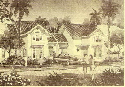 tampak depan rumah minimalis type 57