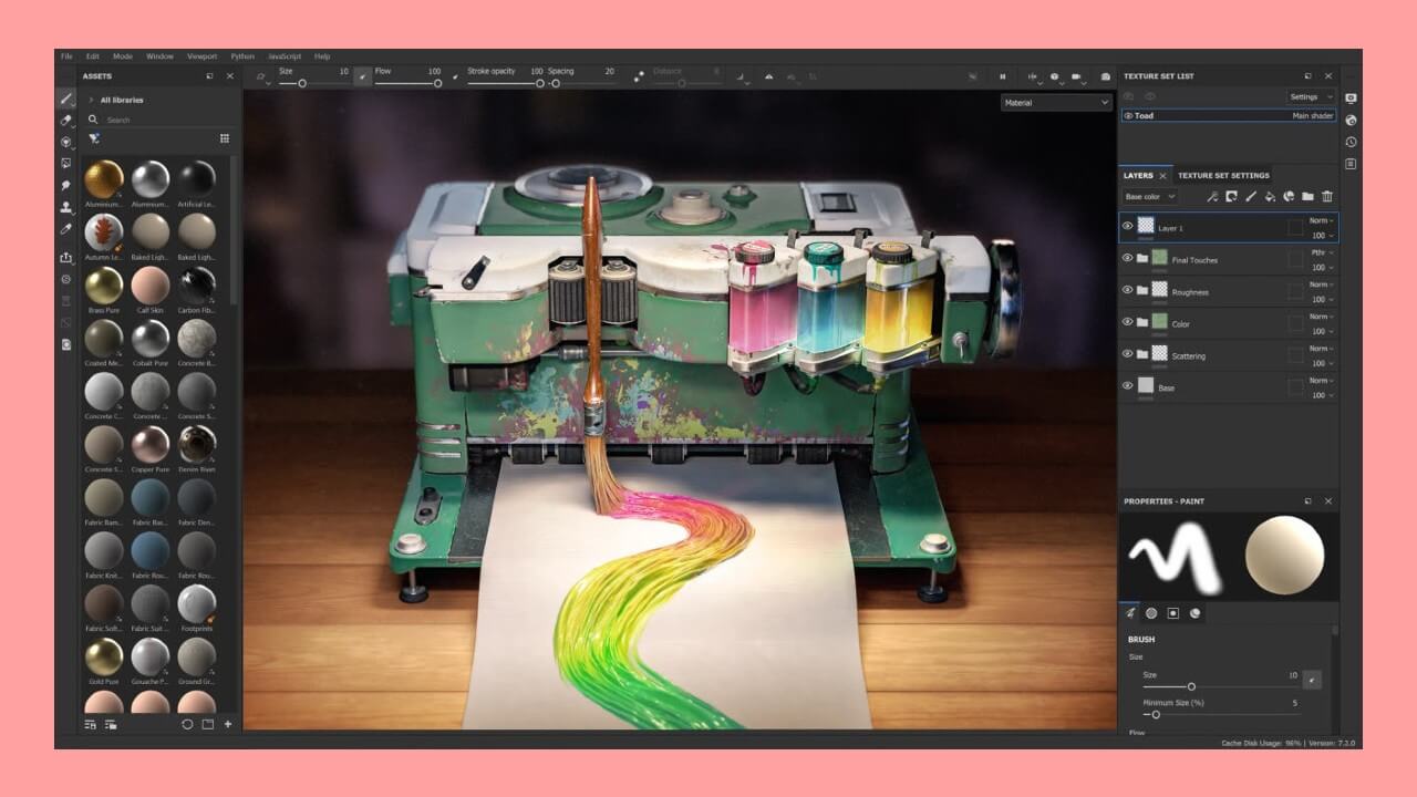Adobe Substance 3D Painter 2022 Features