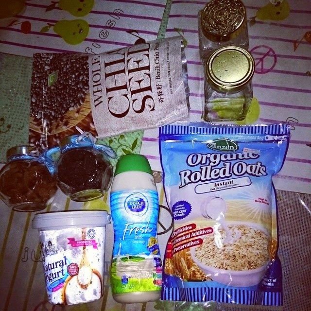 Go Go Healthy Everyone!: 5 BAHAN ASAS RESEPI OVERNIGHT OAT