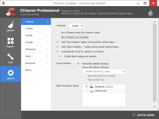 CCleaner Pro v5.36 full phần mềm dọn rác windows